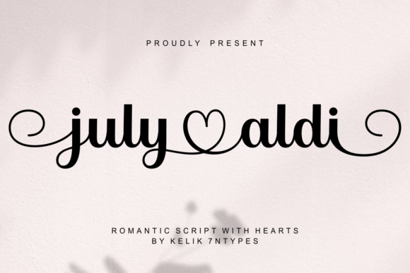 July Aldi Font - Featured Image