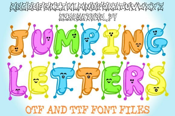 Jumping Letters Font - Featured Image
