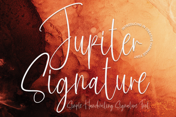 Jupiter Signature Font - Featured Image
