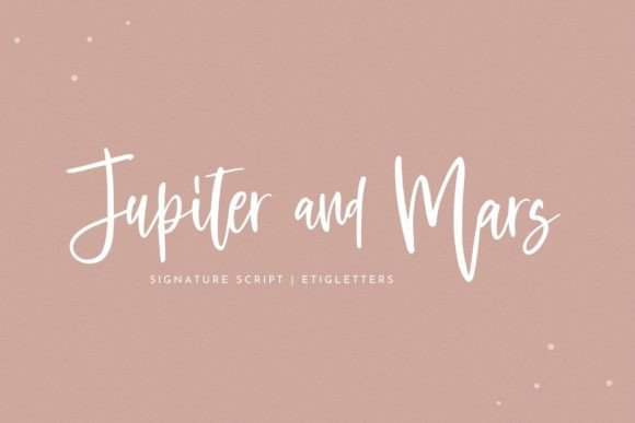 Jupiter and Mars Font - Featured Image
