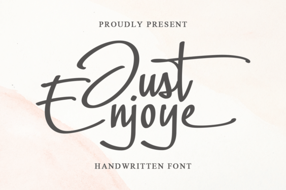 Just Enjoye Font - Featured Image