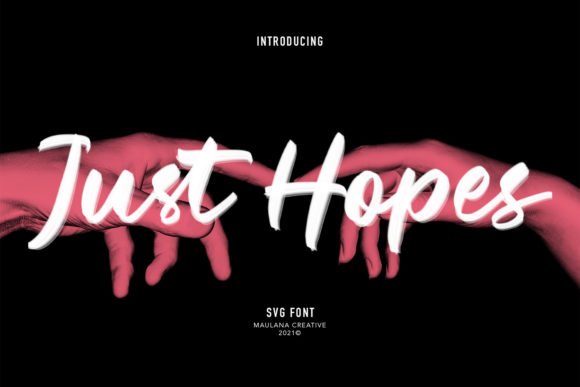 Just Hopes Font - Featured Image