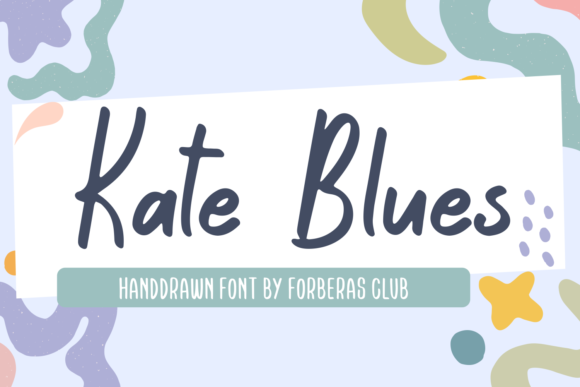 Kate Blues Font - Featured Image