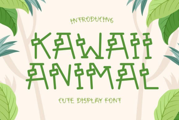 Kawaii Animal Font - Featured Image