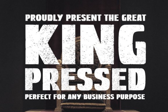 King Pressed Font - Featured Image