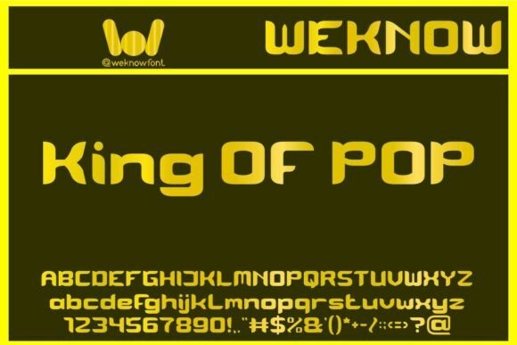King of Pop Font Download for Desktop