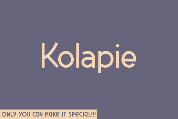 Kolapie Font - Featured Image