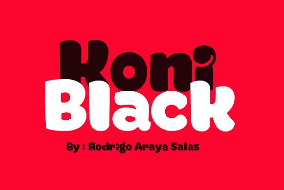 Koniblack Font - Featured Image