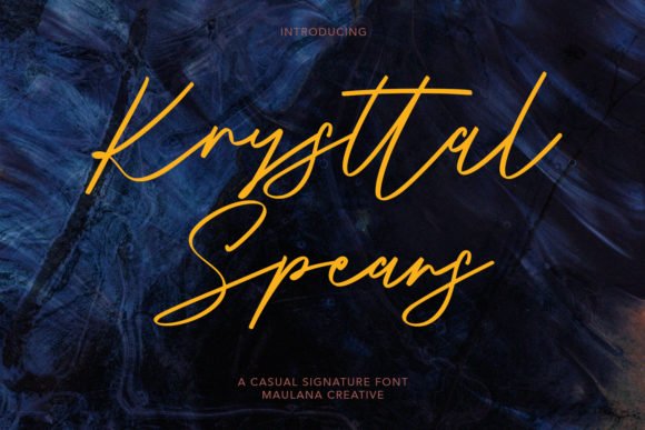 Krysttal Spears Font - Featured Image