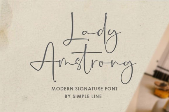 Lady Amstrong Font - Featured Image