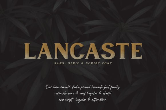 Lancaste Family Font - Featured Image