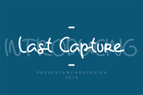 Last Capture Font Download for Desktop