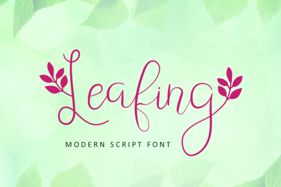 Leafing Font - Featured Image