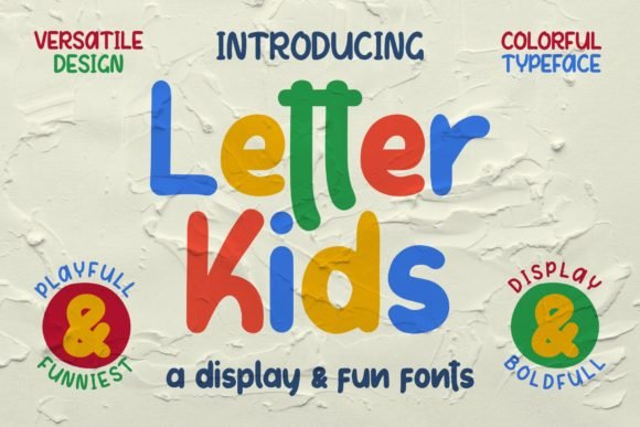 Letter Kids Font - Featured Image