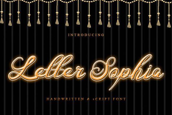 Letter Sophia Font - Featured Image