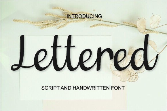 Lettered Font - Featured Image