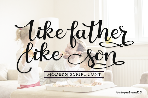 Like Father Like Son Font - Featured Image