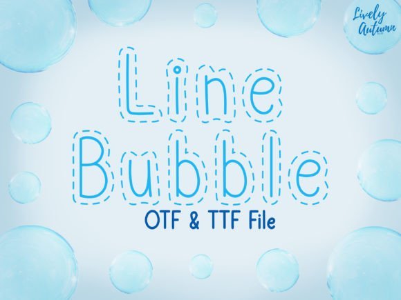 Line Bubble Font - Featured Image
