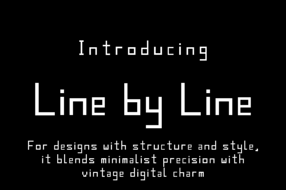 Line by Line Font - Featured Image