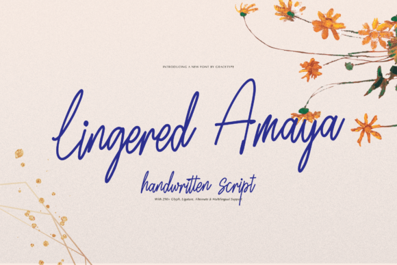Lingered Amaya Font - Featured Image