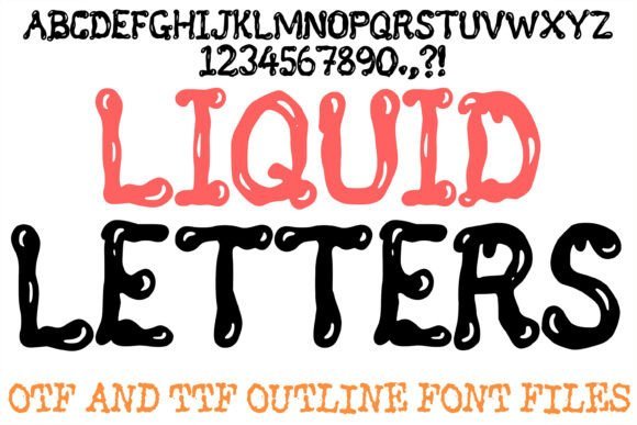 Liquid Letters Font Download for Desktop