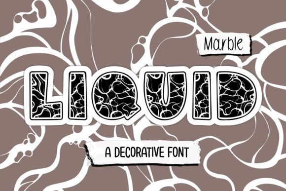 Liquid Marble Font - Featured Image
