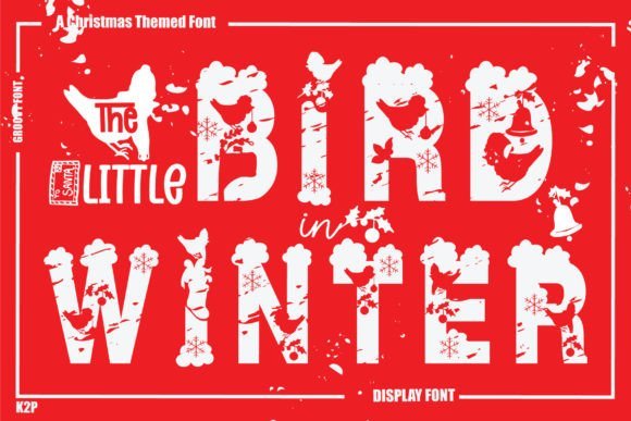 Little Bird in Winter Font - Featured Image