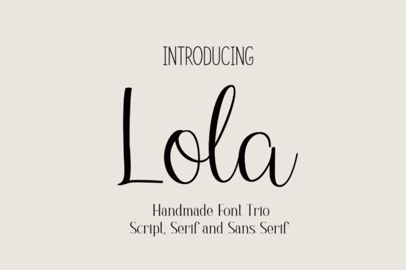 Lola Trio Font - Featured Image