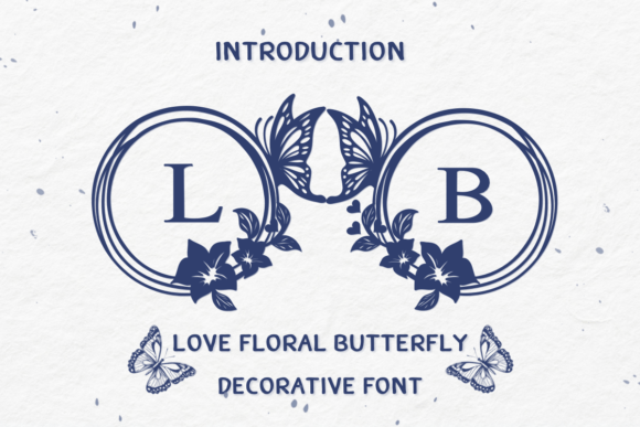 Love Floral Butterfly Font Download for Desktop