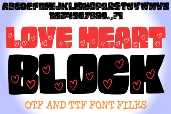 Love Heart Block Font Download for Desktop
