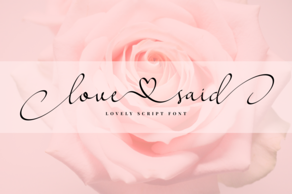 Love Said Font - Featured Image