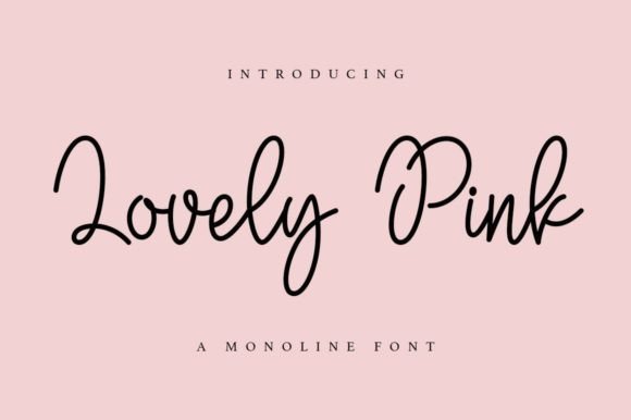 Lovely Pink Font Download for Desktop