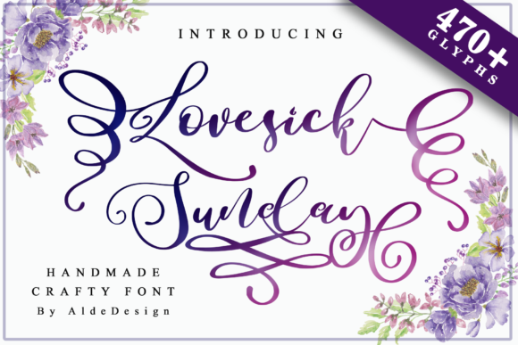 Lovesick Sunday Font - Featured Image