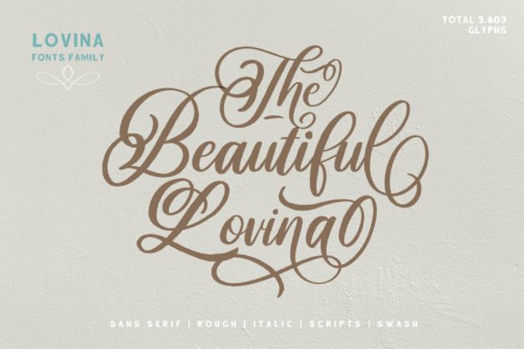 Lovina Family Font - Featured Image