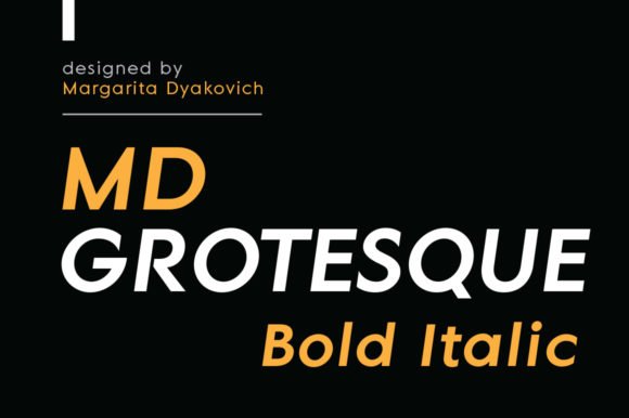 MD Grotesque Bold Italic Font Download for Desktop