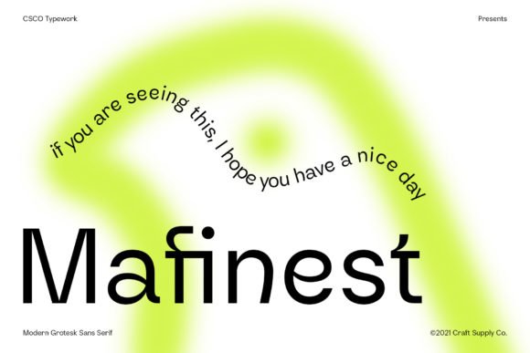 Mafinest Font - Featured Image