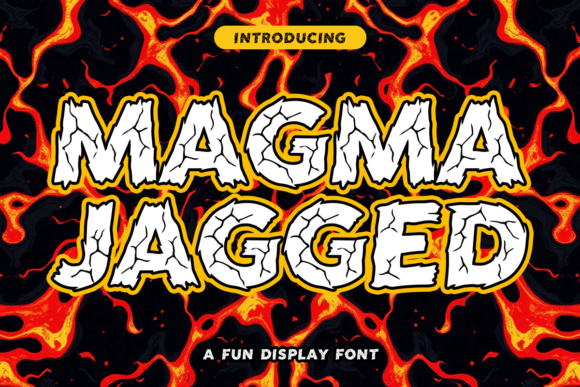 Magma Jagged Font - Featured Image