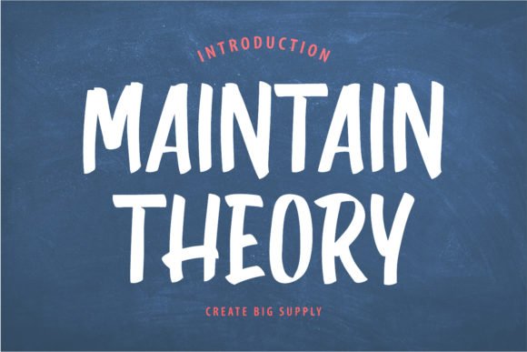 Maintain Theory Font Download for Desktop
