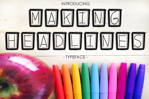 Making Headlines Font - Featured Image