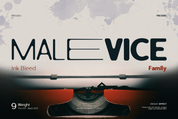 Malevice Inkbleed Font Download for Desktop