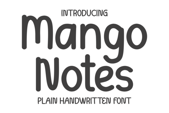 Mango Notes Font - Featured Image