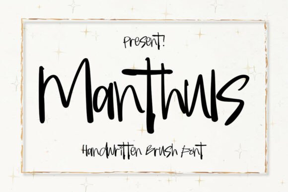 Manthuls Font - Featured Image