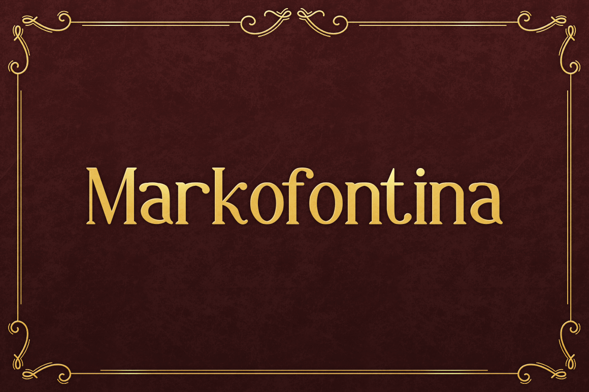 Markofontina Font Download for Desktop