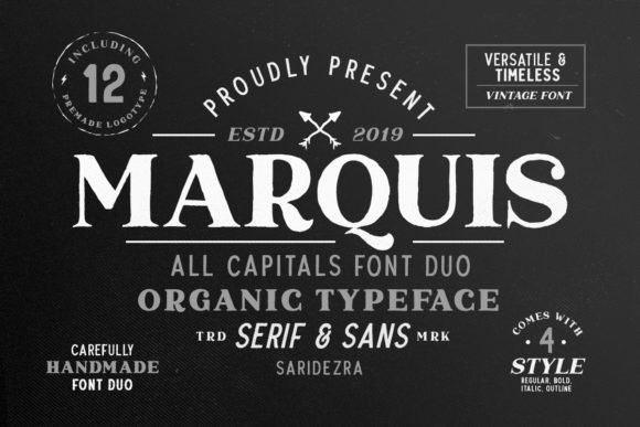 Marquis Duo Font - Featured Image