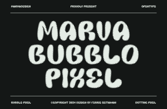 Marva Bubblo Pixel Font - Featured Image