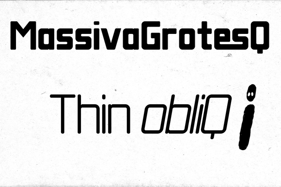 Massiva Grotesq Thin Obliq Font - Featured Image
