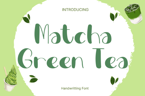 Matcha Green Tea Font - Featured Image