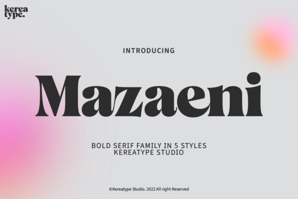 Mazaeni Font - Featured Image