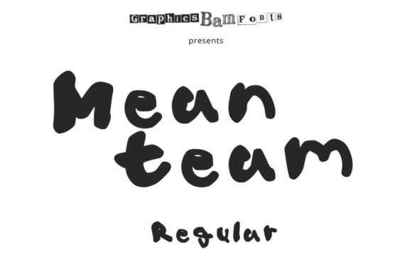 Mean Team Regular Font Download for Desktop