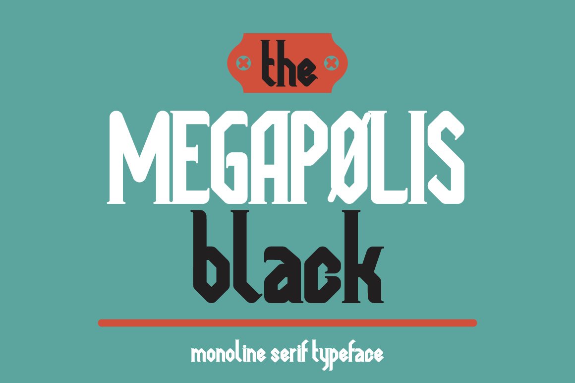 Megapolis Black Font - Featured Image
